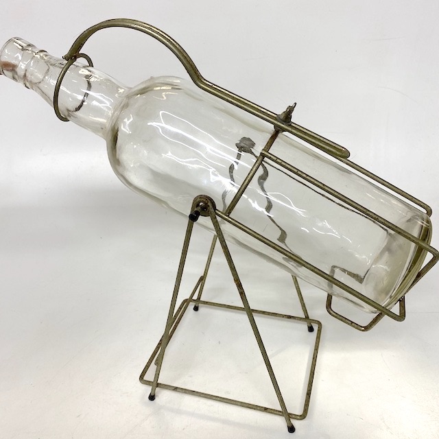 BOTTLE IN STAND, Large No Label